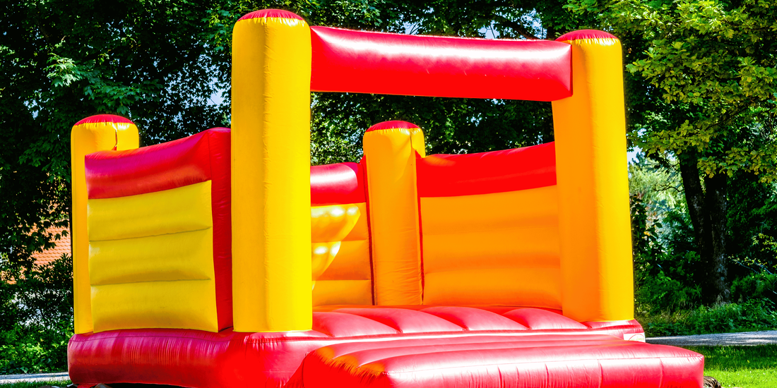 Red and yellow bounce house